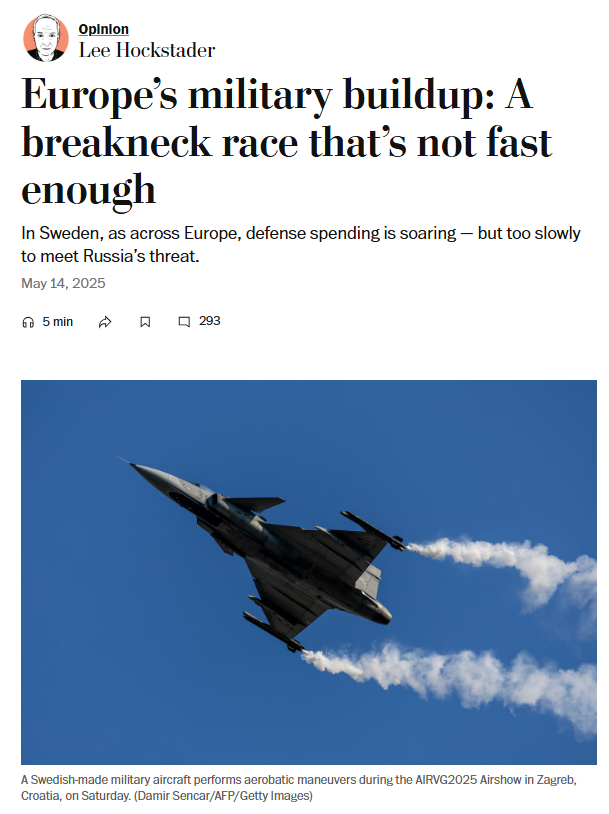 The War is Coming: Europe Prepares For a War of Its Own Making