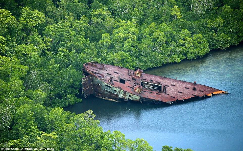 Mind-Blowing Pictures of World War II Relics in Ocean and Jungles