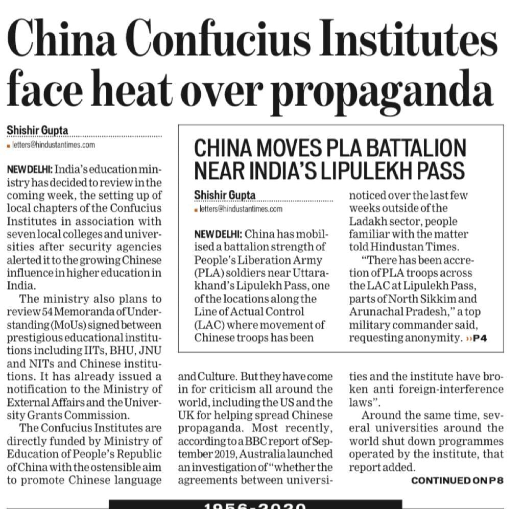 Chinese media influence and Subversion of India