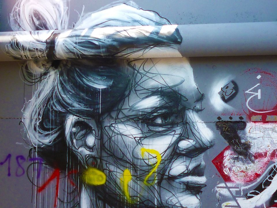 Graffiti, Street Art, Painting, Wall, Background
