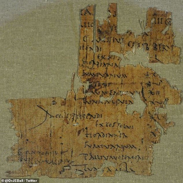 A payslip made from a sheet of papyrus shows a Roman soldier was left penniless 1,900 years ago after the military took out fees for certain items. It shows Gaius Messius received 50 denarri, but fees for barley money, food and military equipment were taken out that totaled to the amount of his full pay