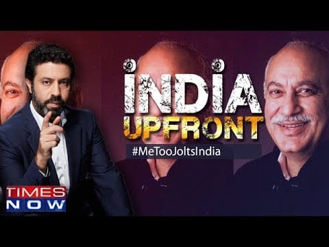 #MeToo storm rattles india, Predator MJ Akbar EXPOSED | India Upfront With Rahul Shivshankar