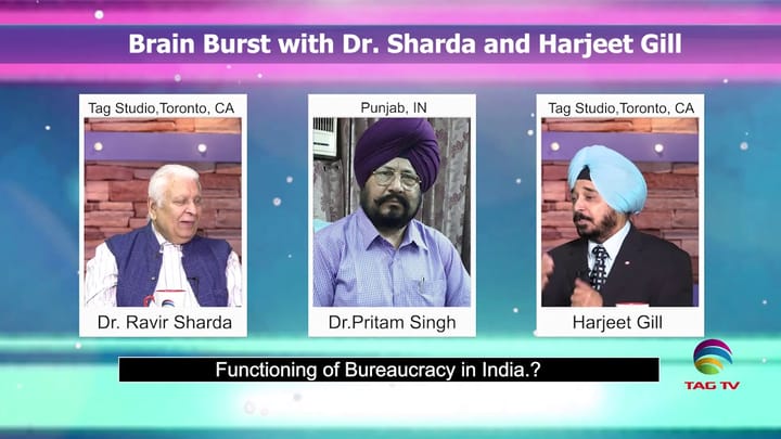 Talk on "Functioning of bureaucracy in India.?" @Brain Burst on TAG TV