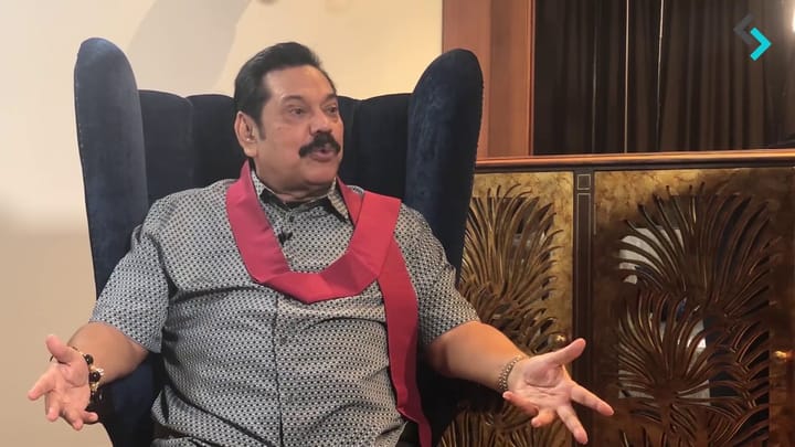 I am Looking for Goodwill From India, Says Mahinda Rajapaksa