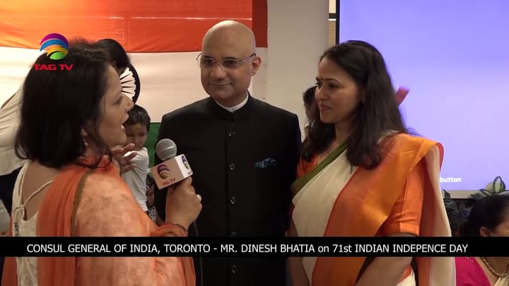 Consul General India, Dinesh Bhatia, Reflects on India Independence Day – Special Report @TAG TV