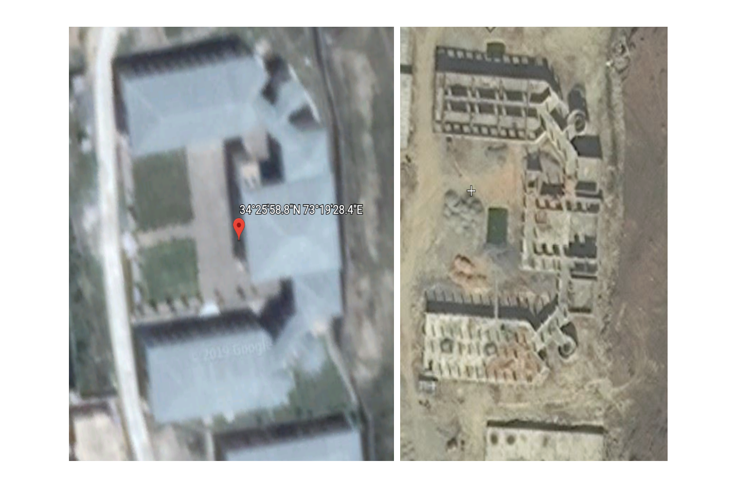                               Satellite Images of Google Earth (Before) VS Zoom (Daily) Show Clear Evidence of Destruction of Jaish-e-Mohammad Structures                             
                              