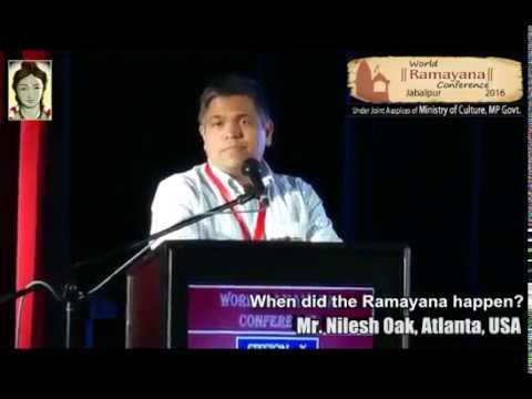 Speech by Mr  Nilesh Oak USA world ramayana conference 2016