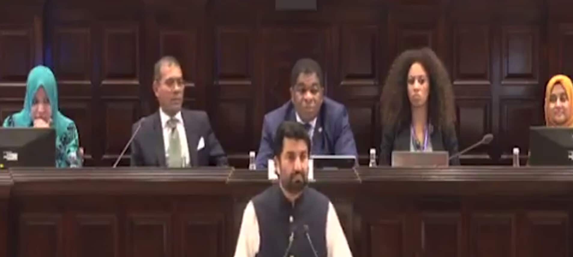 Boorish Pakistan creates ruckus Kashmir in Maldivian Parliament as India gives it back!